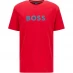 Boss Round Neck Logo T Shirt Bright Red 629