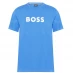 Boss Round Neck Logo T Shirt Blue 490