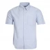 Lee Cooper Short Sleeve Oxford Shirt Blue