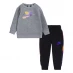Детский спортивный костюм Nike Crew Sweater and Pants Set Baby Boys Carbon Heather