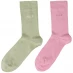 Женские носки Elle Bamboo Crew Socks Two-Pack Pink