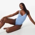 Jack Wills Crinkle Underwire Swimsuit Pale Blue
