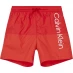 Calvin Klein Calvin Klein Colour Block Swim Shorts Junior Boys Crimson XNL