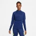 Nike Therma Zip Top Womens Blue/Volt