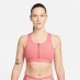 Женский топ Nike DriFit Swoosh Zip Bra Womens Pink/Black