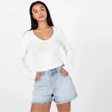 SoulCal Long Sleeve Knit Crop Top Womens