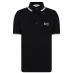 BOSS Boys Short Sleeve Pique Polo Shirt BLACK