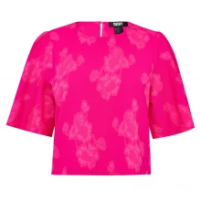 Женская блузка DKNY Crop Flutter Sleeve Top