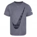 Nike Text Swoosh T-Shirt Infant Boys Grey/Black