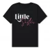 Plain Lazy Little Sister T-Shirt Black