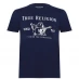 True Religion Buddha T Shirt Navy/Silver