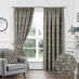 Home Curtains Georgia Chenille Lined Pencil Pleat Curtains Natural