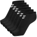 Hummel Chevron 6 Pack of Ankle Socks Black