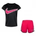 Детские шорты Nike IC T Shirt And Shorts Set Infant Girls Rush Pink