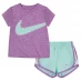 Детские шорты Nike IC T Shirt And Shorts Set Infant Girls Mint Foam