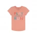 Reebok Logo T-Shirt Junior Girls Peach Amber