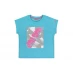 Reebok Logo T-Shirt Junior Girls Blue Fish