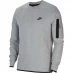 Мужской свитер Nike Sportswear Tech Fleece Men's Crew Sweatshirt Grey H/Black