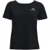 Жіноча футболка Under Armour Rush Energy Short Sleeve T Shirt Womens Black/White