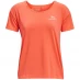 Жіноча футболка Under Armour Rush Energy Short Sleeve T Shirt Womens Orange