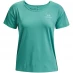 Жіноча футболка Under Armour Rush Energy Short Sleeve T Shirt Womens Green