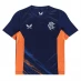 Castore Rangers FC Training T-Shirt Juniors Navy/Orange