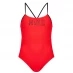 Nike Cutout Swimsuit Womens Bright Crimson