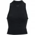 Женский топ Under Armour Sleeveless Crop Vest Womens Black
