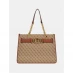 Женская сумка Guess Aviana 4G Tote Bag Latte/Cognac