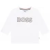 Детская футболка Boss Boss LS Lrg Tee In24 White 10B