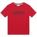 Boss Boss Bold Logo T-Shirt Junior Boys Poppy 99C