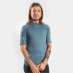 Gul UV Recore Flatlock Short Sleeve Rash Vest BLUE STONE