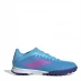 adidas X Speedportal.3 Laceless Astro Turf Football Boots Kids Blue/Pink