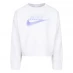 Детская футболка Nike Prnt Crew Ls In24 White