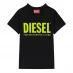 Diesel Just Logo T-Shirt Blk/Fluo K90AA