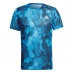 Мужская футболка с коротким рукавом adidas adidas Print T Shirt Mens Blue Rush