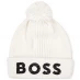 Boss Boss Logo Beanie Junior Girls Off White 117