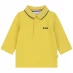 Boss Boss Long Sleeve Tonal Polo Shirt Junior Boys Lime 616