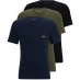 Boss 3 Pack Classic T-Shirt Grn/Nvy/Blk 980