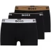 Мужские трусы Boss Bodywear 3 Pack Power Boxer Shorts Blk/Blk/Blk 976