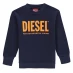 Детский свитер Diesel Logo Sweatshirt Navy/Red K8ATA