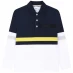 Boss Long Sleeve Stripe Polo Shirt Navy 849
