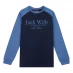 Детская футболка Jack Wills Wills Raglan Long Sleeve T-Shirt Infant Boys Navy Blazer
