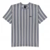 Nicce Coast Stripe T Shirt Bluewinds