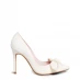 Ted Baker Hyana Moire satin Bow Court Shoes Ivory