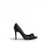 Ted Baker Hyana Moire satin Bow Court Shoes Black