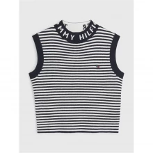 Tommy Hilfiger Branded Ribbed Sleeveless Top