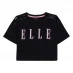 Elle Elle Abstract Cropped T-Shirt Infant Girls Black