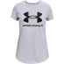 Детская футболка Under Armour Live Sportstyle Graphic Short Sleeve T Shirt Girls Mod Gray Light Heather