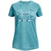Детская футболка Under Armour Live Sportstyle Graphic Short Sleeve T Shirt Girls Glacier Blue